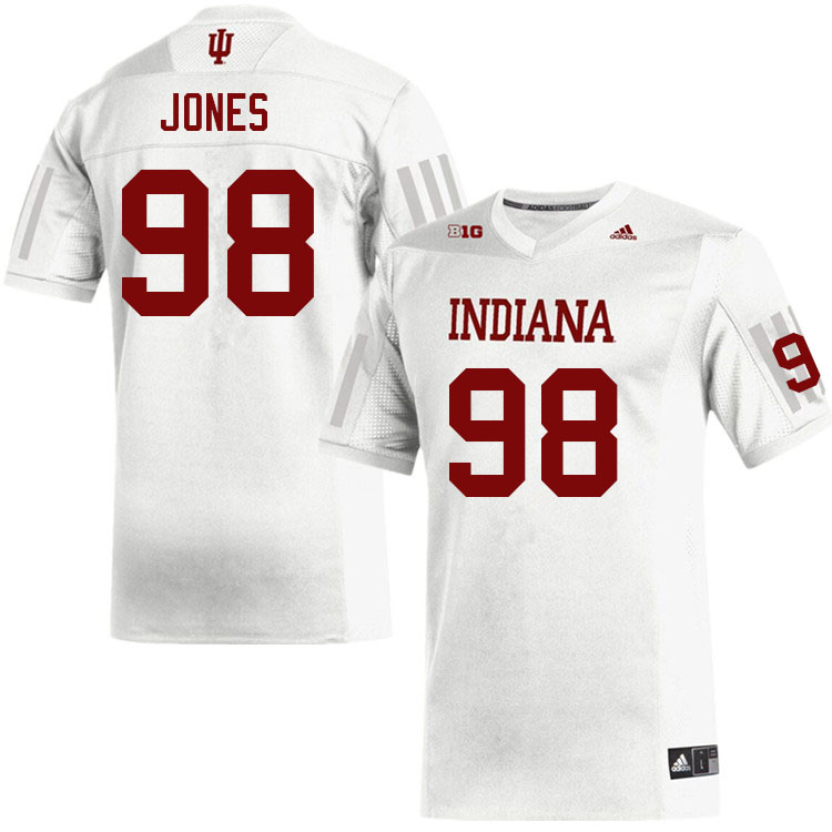 Men #98 Cooper Jones Layne Indiana Hoosiers College Football Jerseys Sale-White